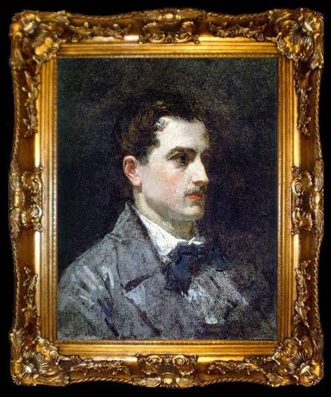 framed  Edouard Manet Portrait dhomme, ta009-2